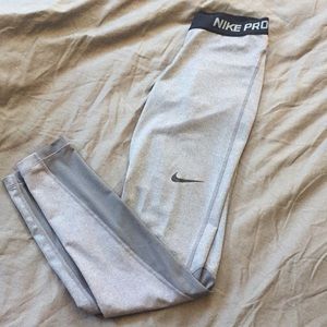 Grey mesh bottom Nike Pros